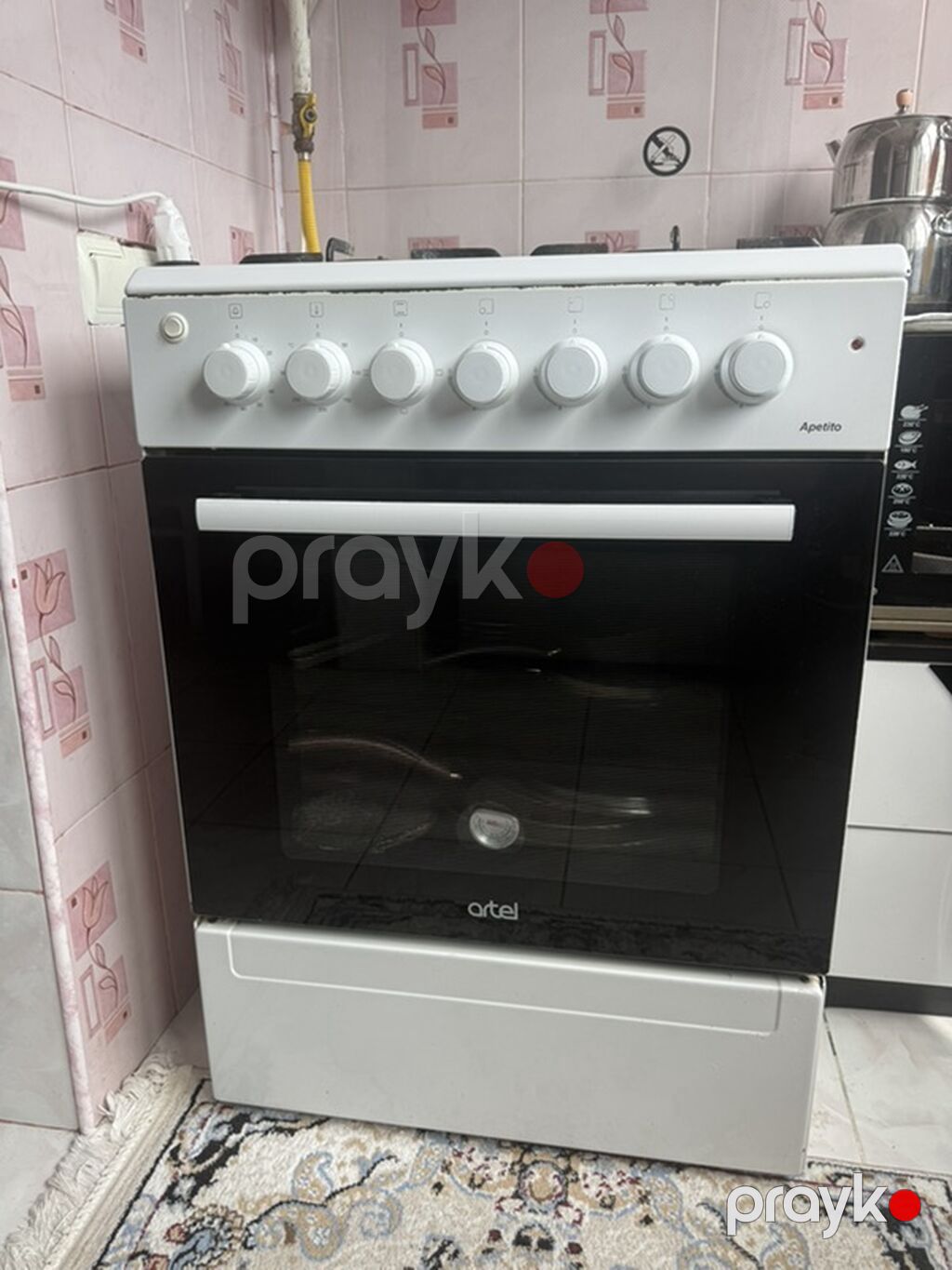 Artel “Apetito” qaz plitəsi və soba - 4 qaz ocağı: 2 standart, 1 — Plitələr, Bakı (4)