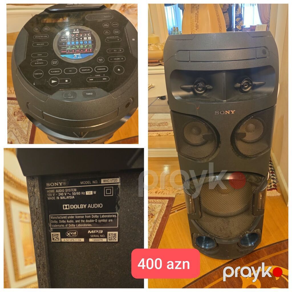 Sony MHC-V72D ev audiosistemi - Güclü birgövdəli partnyor: iri — Akustik sistemlər, Bakı