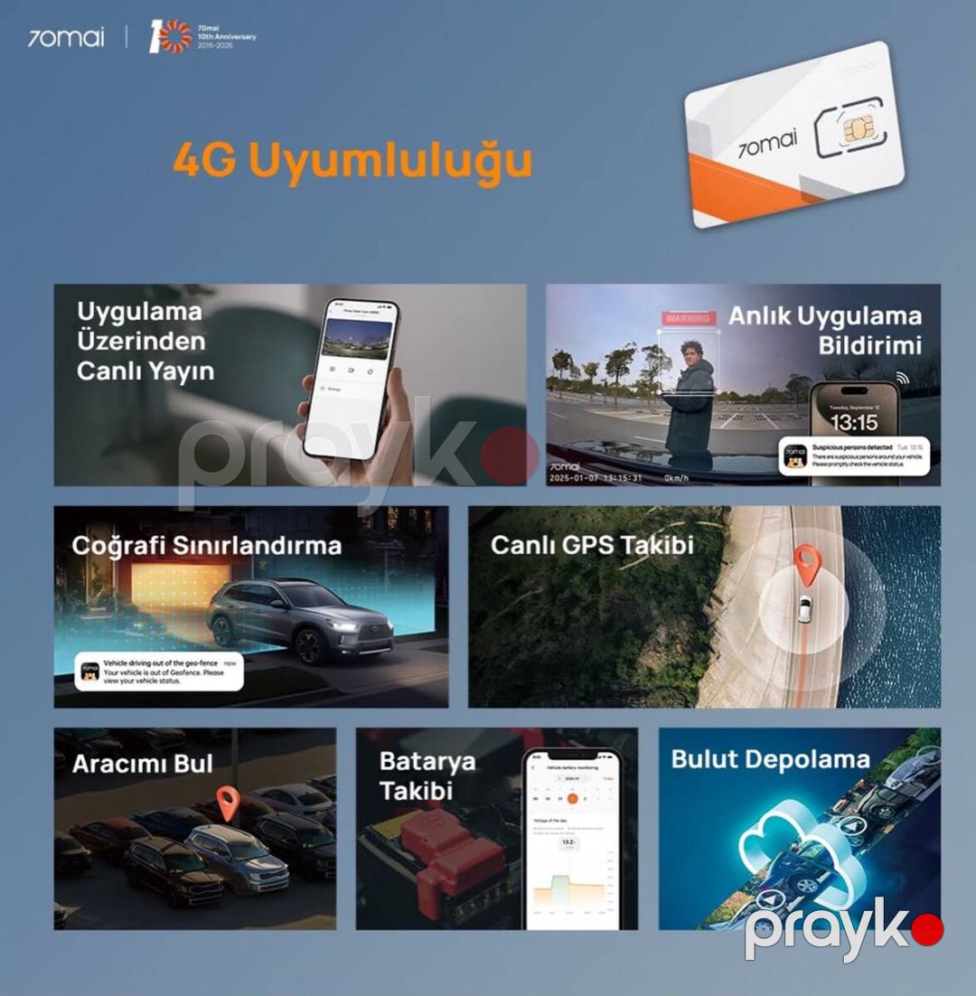 Videoqeydiyyatçı "Xiaomi 70mai A810 Lıte 4K" — Ehtiyat hissələri və aksesuarlar, Bakı (7)