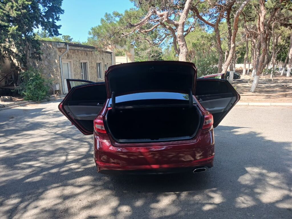 Hyundai Sonata sedan - Korpus: 4 qapılı sedan, albalı/qırmızı rəng — Avtomobillər, Bakı (10)