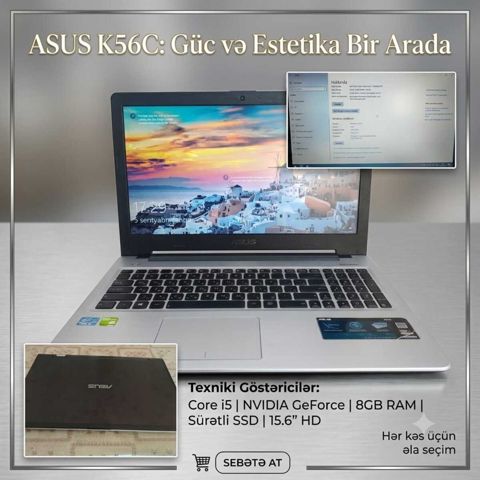 Noutbuk Asus K56C — Bakı