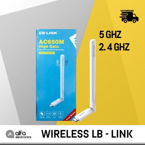"Lb-Link BL-WDN650A AC650Mbps" Dual band High Gain USB Wi-Fi Adapter — Bakı