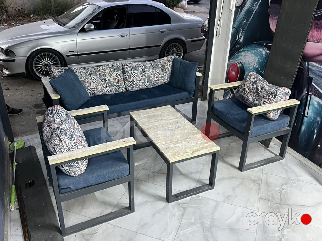 Salam. Kampletk işlənmiş oturacaq dəsti 2 oturacaq 1 divan 1 jurnalni — Masalar və stullar, Saray (3)