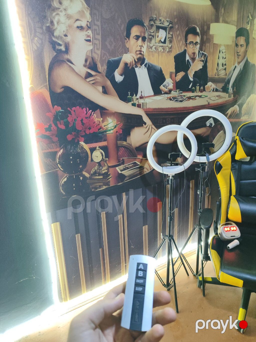 Kreslo,kalonka mikrafon,2 ədəd yumru yayıncı ışığı biri rəngli fərqli — Ofis mebeli, Sumqayıt (4)