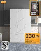 3 qapılı paltar dolabı - Model kodu: 1082 - Ölçü: D 47 H 200 E — Товары