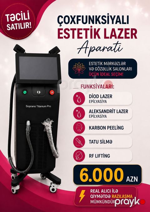 Çoxfunksiyalı Estetik Lazer Aparatı – Soprano Titanium Pro Estetik — Gəncə