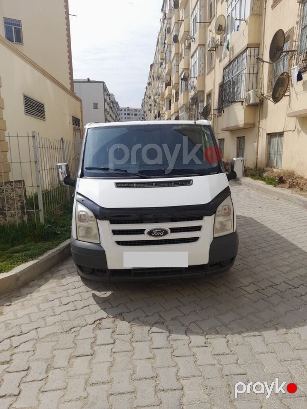 Ford Transit yük furgonu - Korpus: qısa baza, ağ rəng, sürgülü yan — Yük maşınları, Bakı (4)