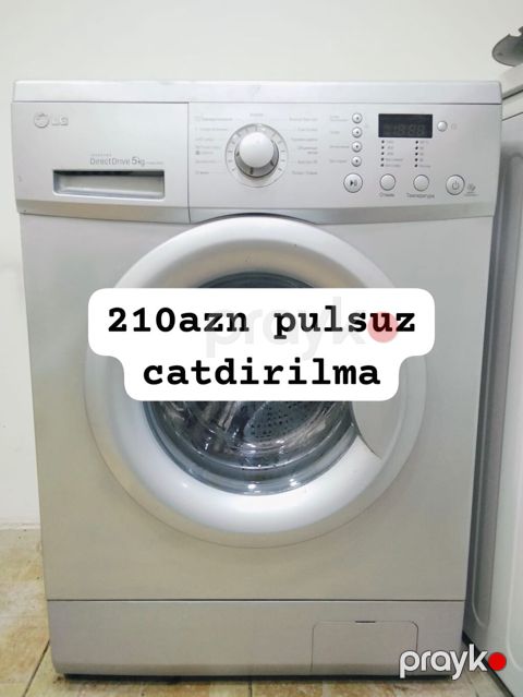 LG paltaryuyan maşın – ön yükləməli, Direct Drive mühərrik, 5 kq yuma — Bakı