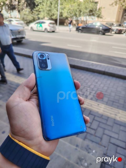 Redmi Note 10, 64 GB, rəng - Göy, Zəmanət, Sensor, Barmaq izi — Bakı