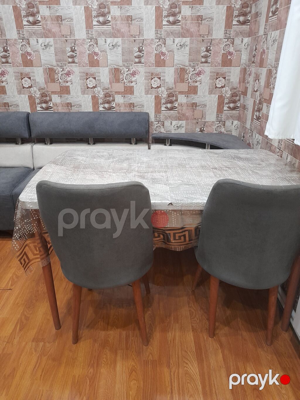 Mətbəx dəsti – künc divan, masa və 2 stul - Künc divan: L formalı, 3 — Yumşaq mobilya dəstləri, Digah (3)