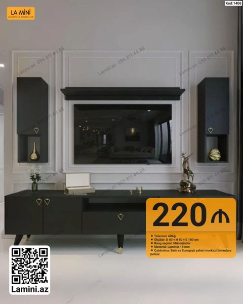 TV altlığı – La Mini - Ölçülər: Dərinlik 40 sm Hündürlük 50 sm — Bakı