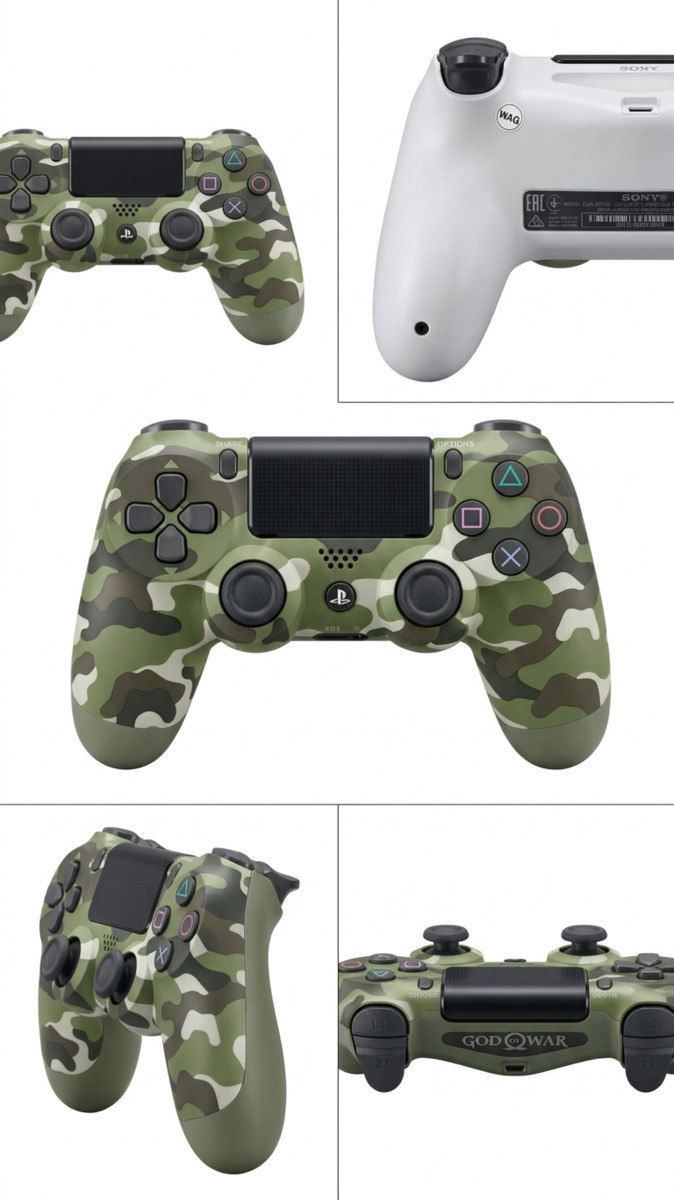 PS4 Joystick Yaşıl Kamujlaf dizayn — Oyunlar, konsollər və proqramlar, Bakı (2)