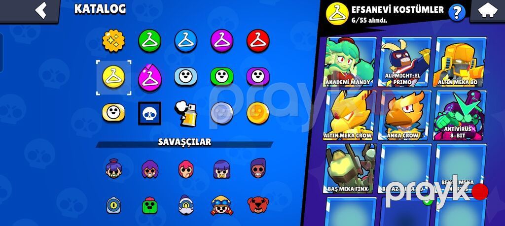 Brawl Stars hesabı – yüksək trofeyli və zəngin kontentli - Kupa yolu — Digər, Bakı (7)