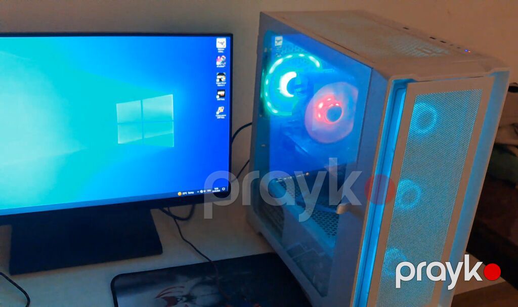 Şəxsi istifadə etdiyim kompdu Samsung 24 lük monitor 75 hz Plata H61 — Masaüstü kompüterlər, Bakı (2)