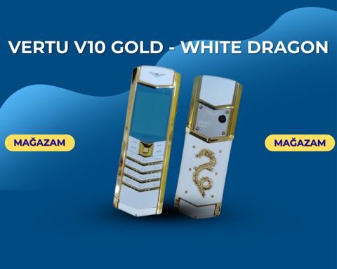 Vertu V10 Gold - White Dragon — Bakı