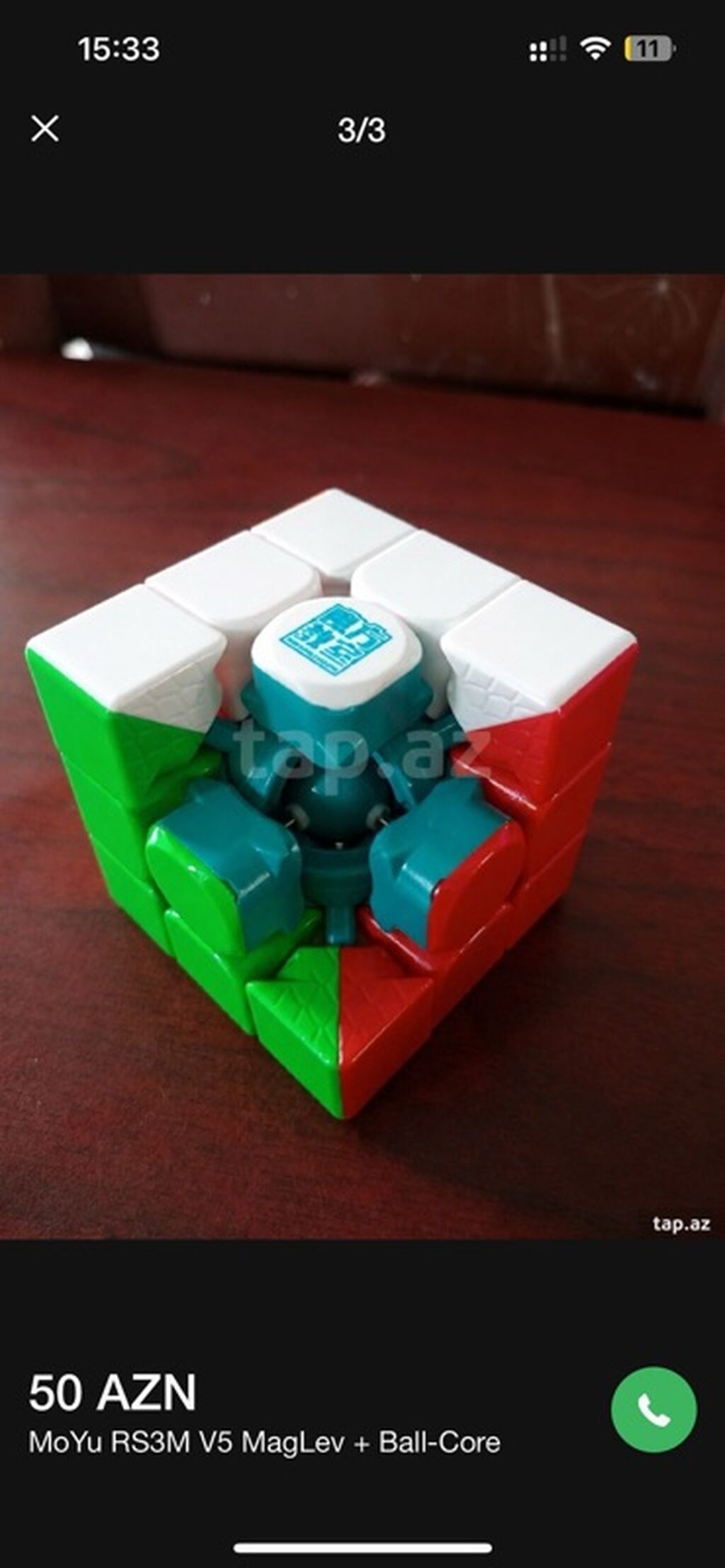 MoYu RS3M V5 MagLev + Ball-Core sürət kubu - Model: RS3M V5 (MF8821) — Inkişaf edir oyuncaqlar, Bakı (3)