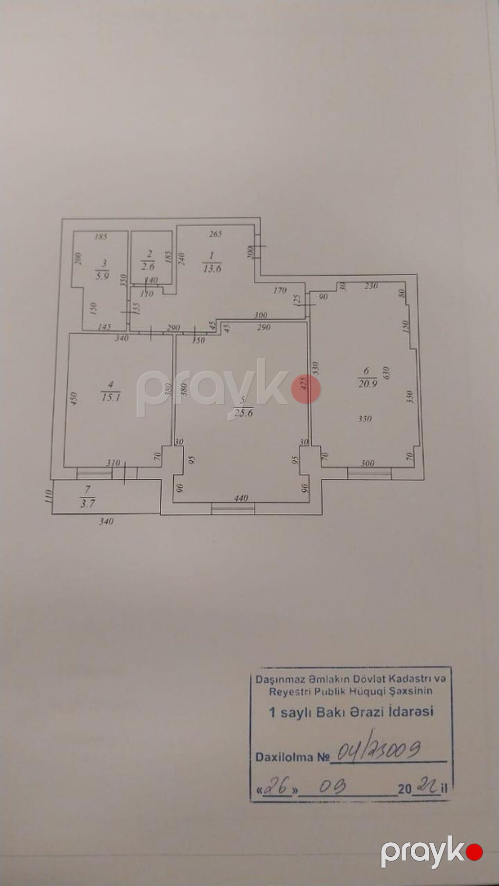 2 otaqlı, Yeni tikili, 90 kv. m — Mənzil, Bakı (2)