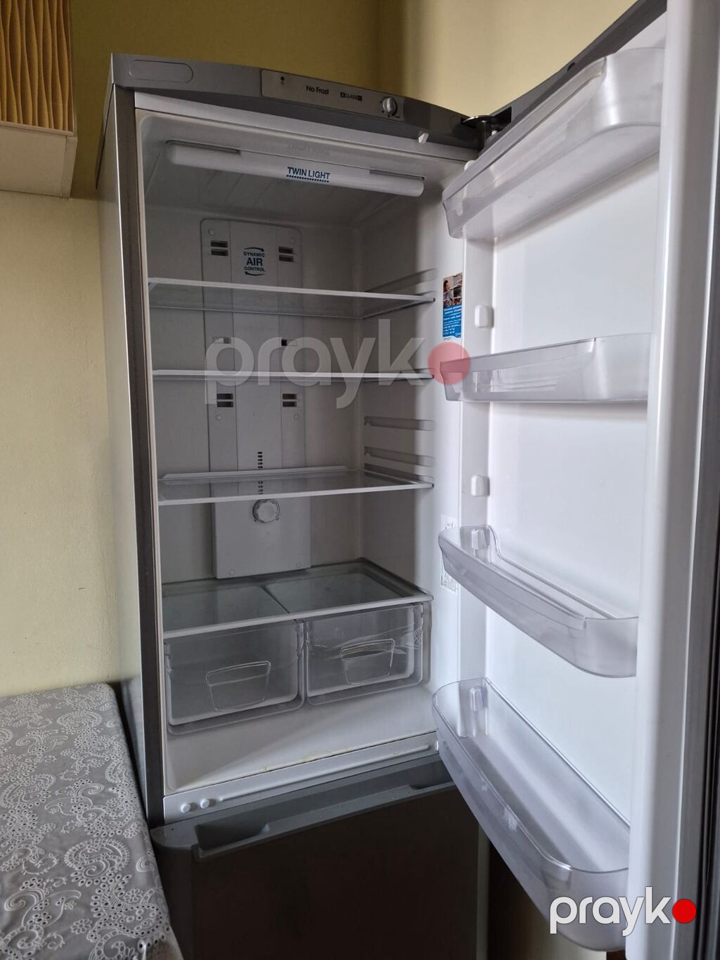Indesit iki kameralı soyuducu - Rəng: metalik/gümüş - Üst kamera — Soyuducular, Bakı (3)