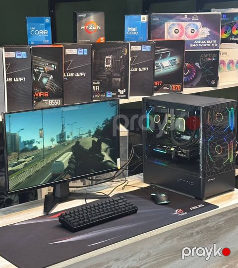 Gaming PC Core i5 14400F RTX 5060 8GB SSD 512GB NVMe M.2 RAM 32GB DDR5 — Bakı
