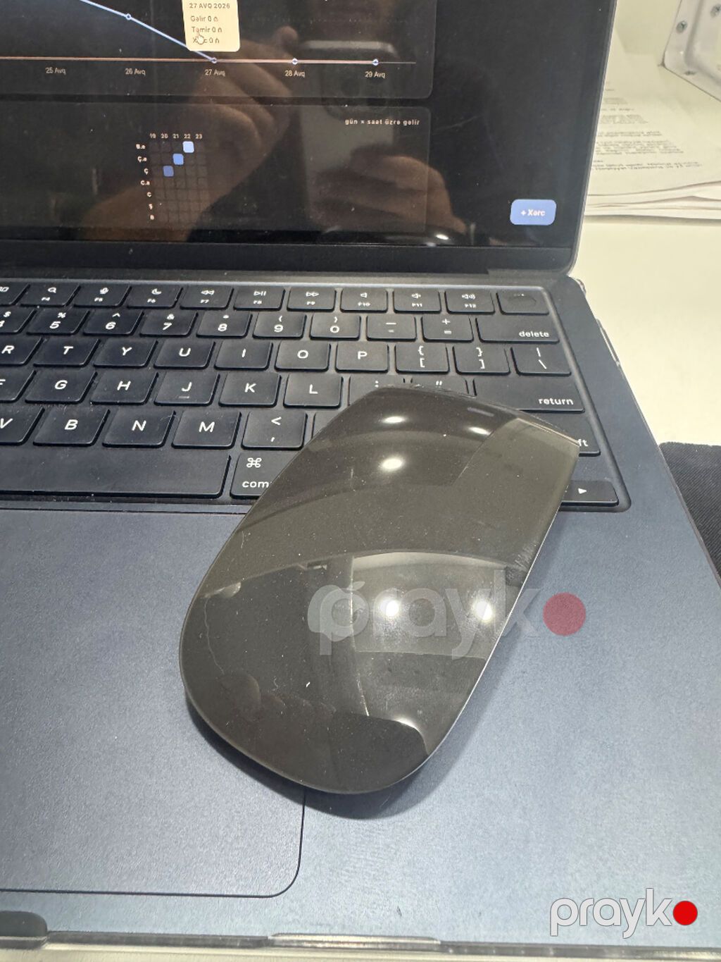 Apple Macbook M 2 98 Pil Cızıq yoxdur Dəyişən detalı yoxdur — Apple Macbook, Bakı (2)