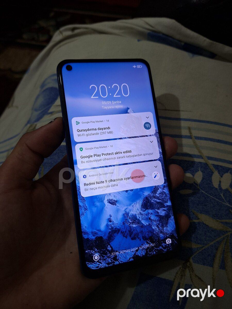 Xiaomi Redmi Note 9 4G Blue 128GB/6GB — Smartfonlar, Bakı (12)