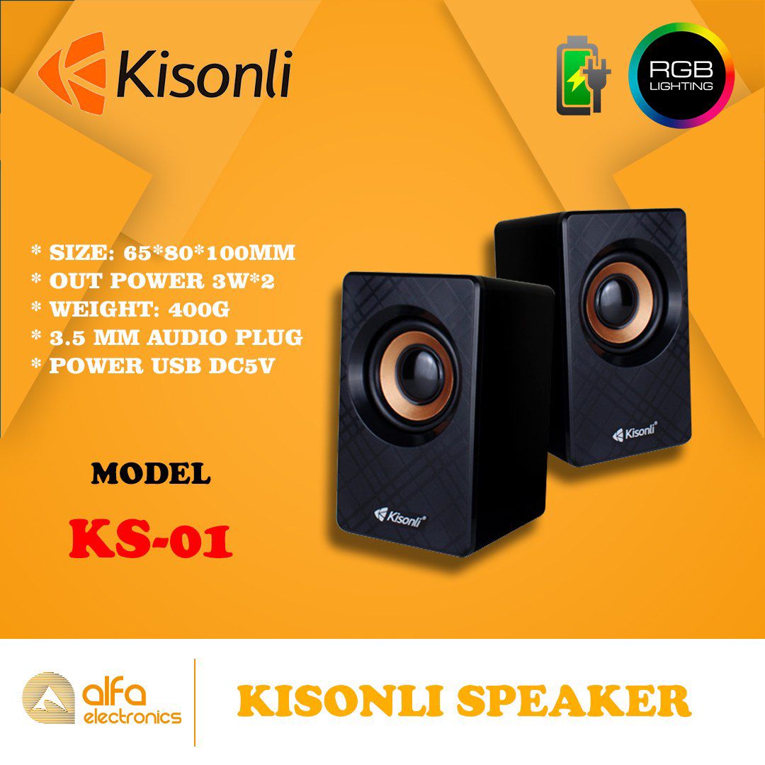 Stereo dinamik "Kisonli Ks-01" (USB AUX Səs Gücləndirici) — Səs texnikası, Bakı