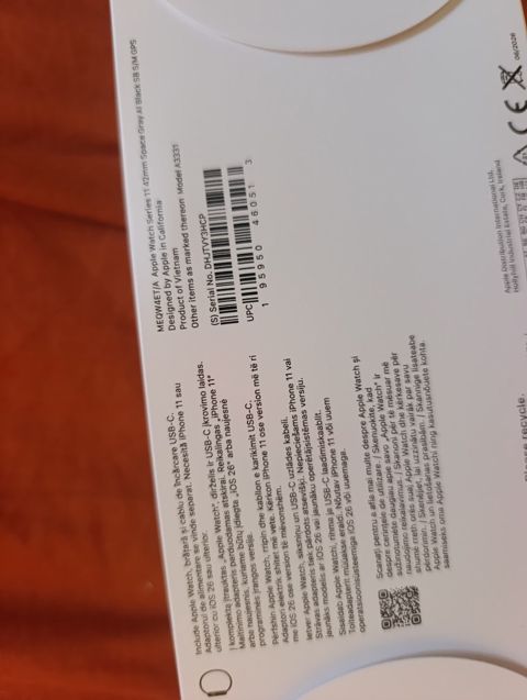 Apple Watch Series 11 Aluminum Space Gray 42mm — Bakı