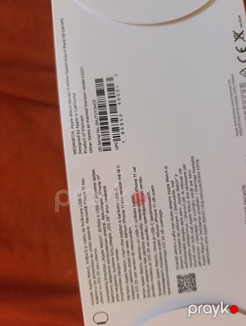 Apple Watch Series 11 Aluminum Space Gray 42mm — Bakı