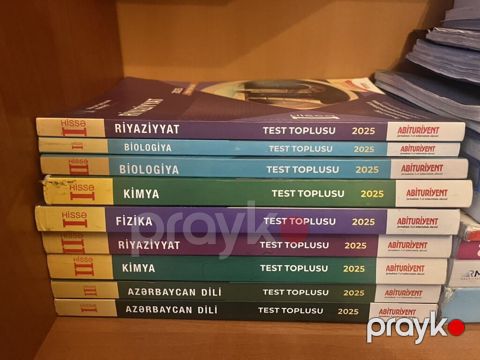 “Abituriyent” jurnalının 2025 buraxılışı üzrə Test Toplusu kitabları — Bakı