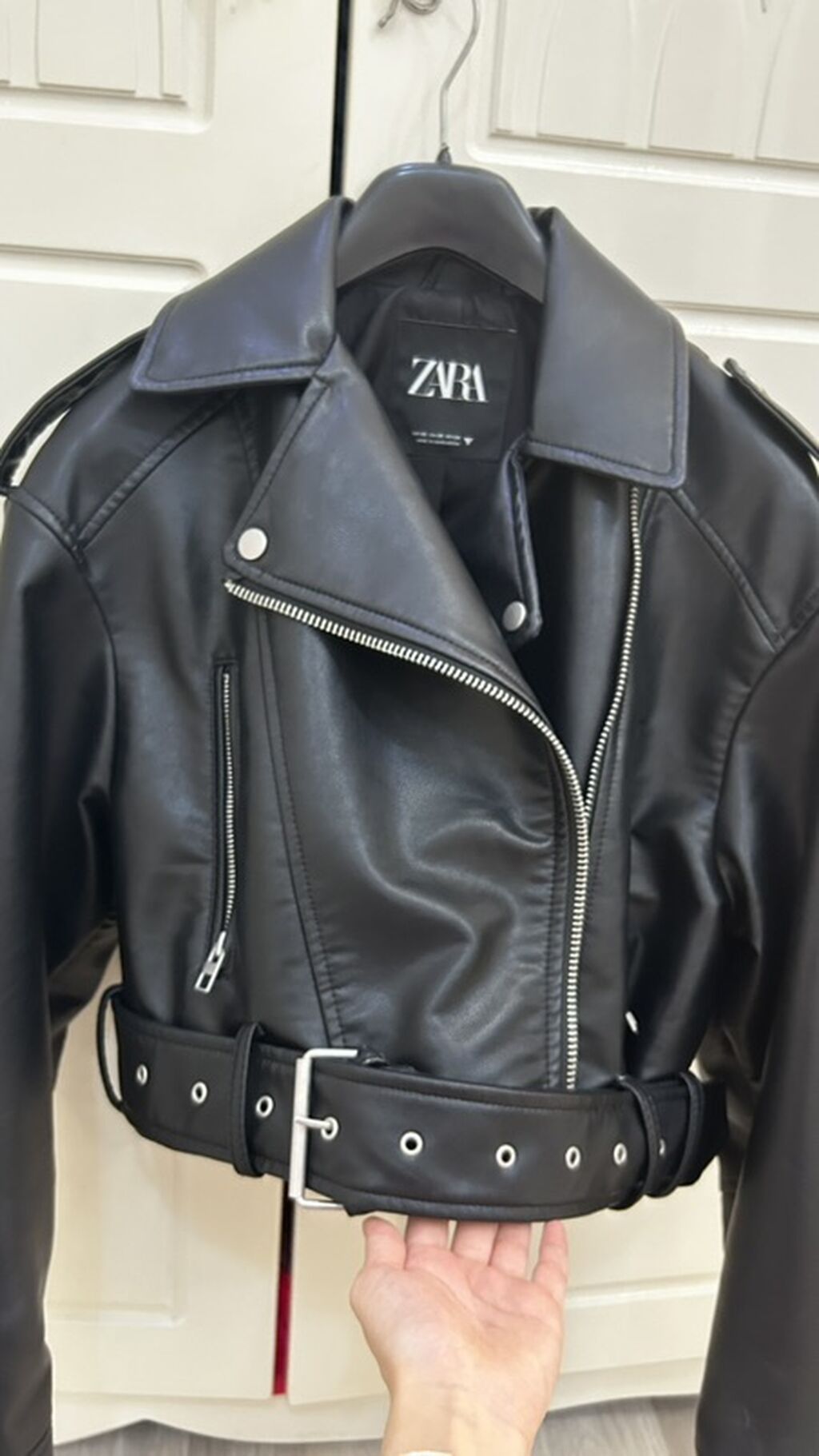Dəri kurtka, Zara, XS — Jaketlər, Bakı (6)
