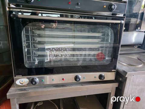 Professional konveksiya sobası – 4-5 tepsili, paslanmayan poladdan — Qobustan