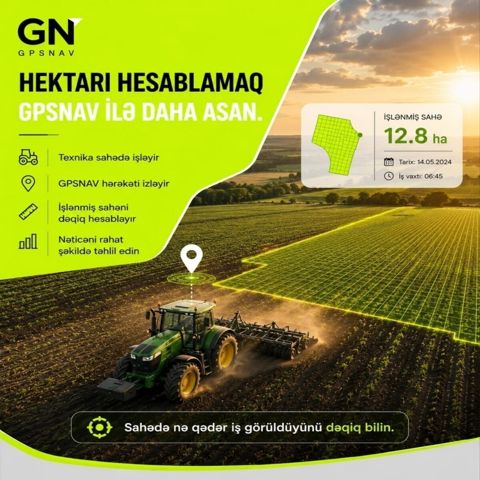 Kənd təsərrüfatı texnikaları üçün GPS izləmə sistemi — Bakı
