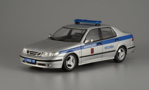 Saab 9-5 Police Moscow Russia 1:43 DeAgostini World's Police Car — Bakı