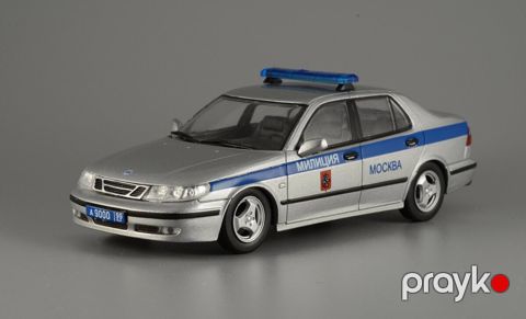 Saab 9-5 Police Moscow Russia 1:43 DeAgostini World's Police Car — Bakı