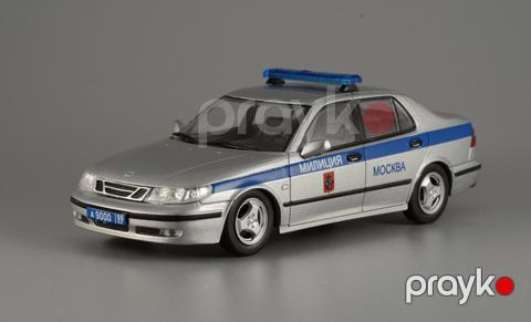 Saab 9-5 Police Moscow Russia 1:43 DeAgostini World's Police Car — Bakı
