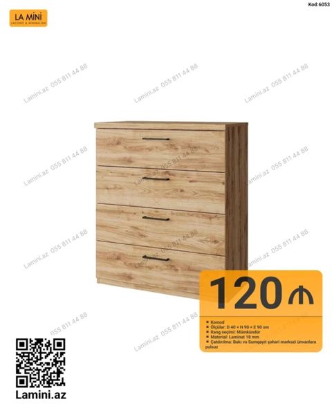 Komod – LA Mını - Model kodu: 6053 - Ölçülər: Dərinlik 40 sm x — Bakı