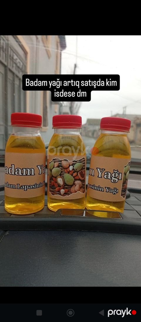 Məhsul: Təbii badam yağı Təsvir: - Badam ləpəsindən əldə edilmiş — Digah