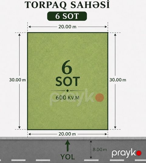 Satılır torpaq 6 sot — Bakı