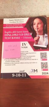 İngilis dili Testlər 9-cu sinif, RM, 1-ci hissə, 2024 il — Книги и журналы