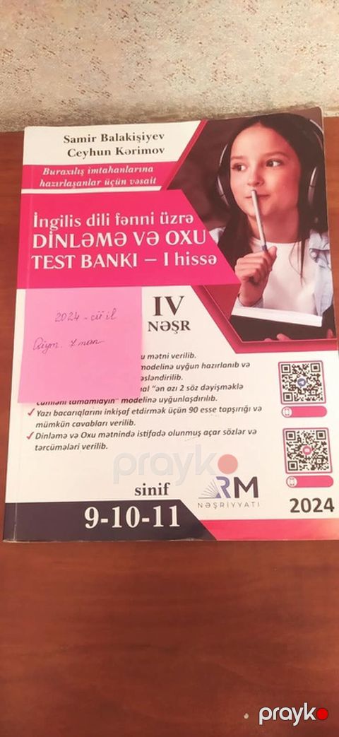 İngilis dili Testlər 9-cu sinif, RM, 1-ci hissə, 2024 il — Bakı