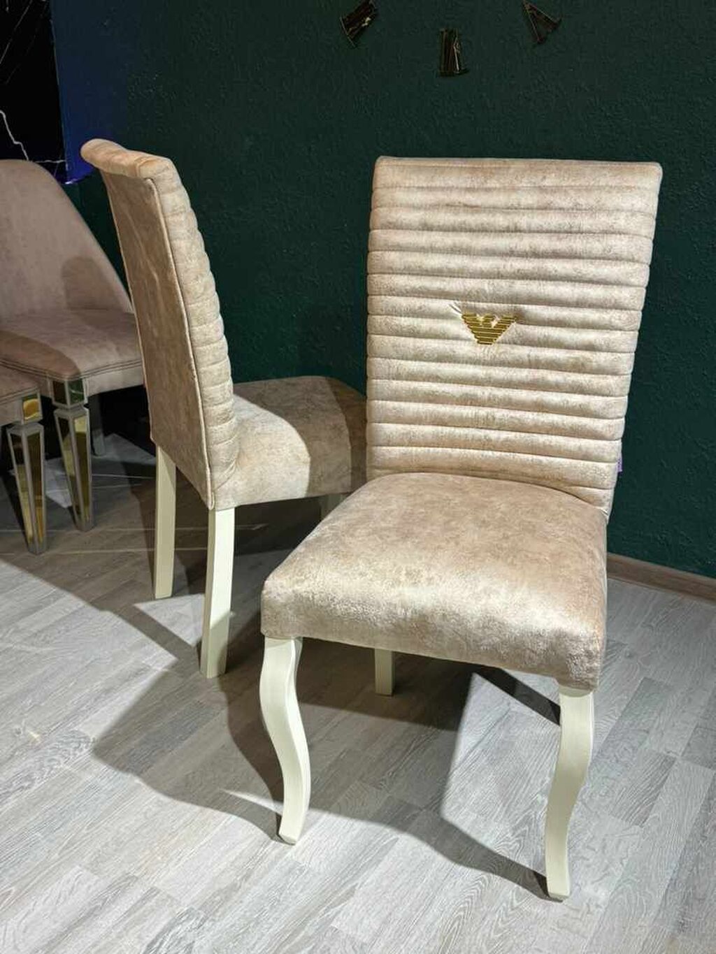 Qonaq otağı üçün, Yeni, Açılmayan, Dördbucaq masa, 6 stul — Masalar və stullar, Bakı (5)