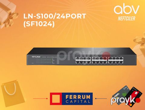 LN-S100/24PORT (SF1024) — 24-Port 10/100Mbps Rackmount Switch — Bakı