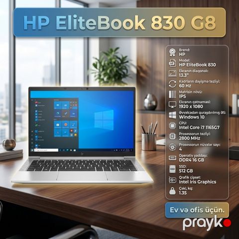 Noutbuk "HP EliteBook 830 G8" — Bakı