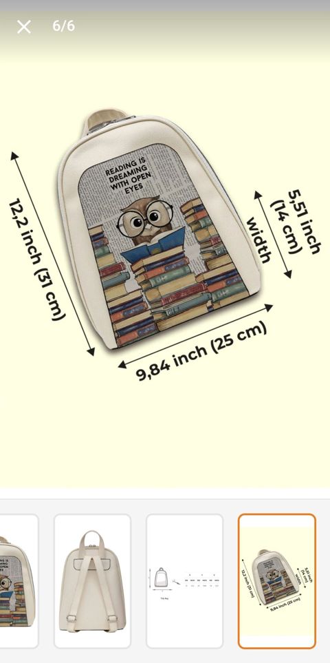 Məhsul: Mini bel çantası – “Reading is dreaming with open eyes” temalı — Bakı