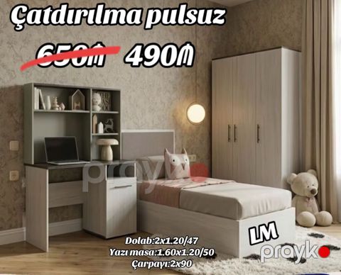 Gənc yataq desti DOLAB+çarpayı+termo Yeni və sifarişlə Qiymət — Bakı