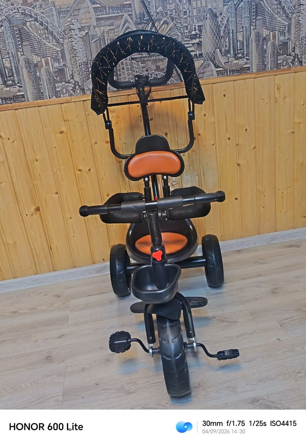 Uşaq üçtəkərli velosipedi – Kiddiilo brendi - Rəng: qara gövdə — Uşaq velosipedləri, Sumqayıt (2)