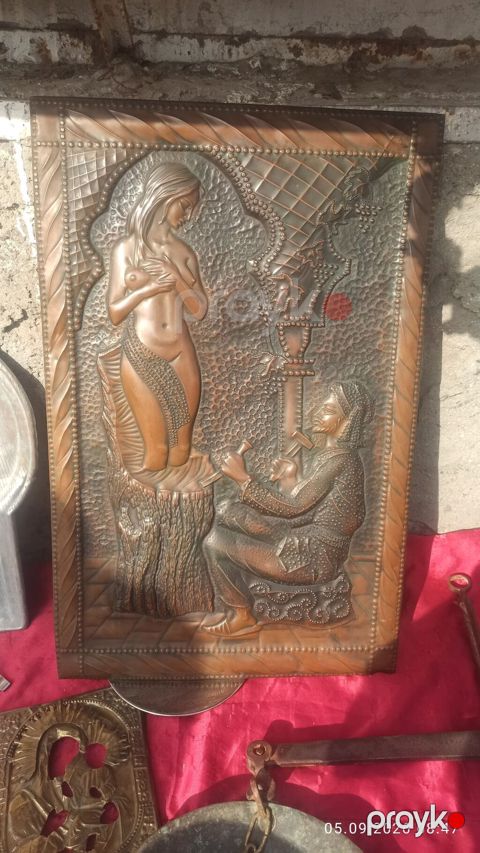 Misgər işi üslubunda relyefli mis panel 50*70 ölçüləri - Material — Digah