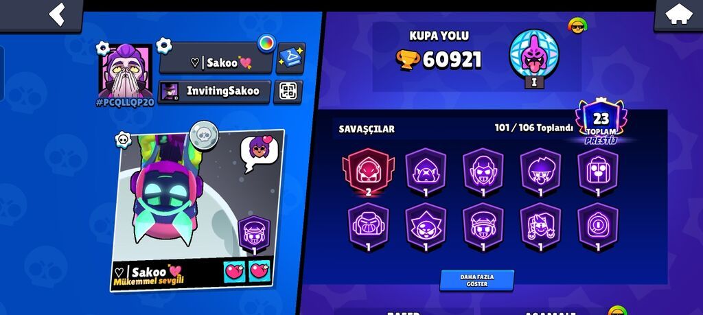 Brawl Stars hesabı – yüksək trofeyli və zəngin kontentli - Kupa yolu — Digər, Bakı
