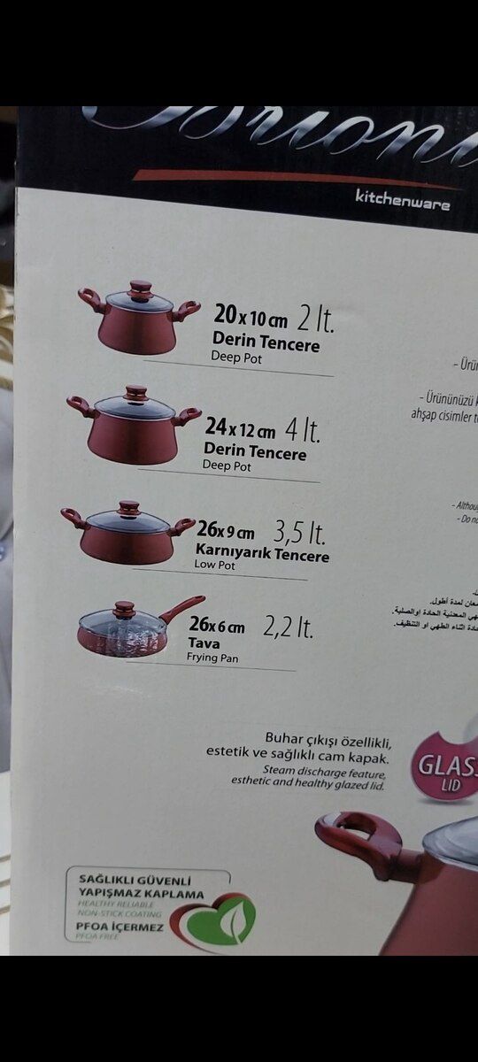 Brioni qazan dəsti — Qablar və mətbəx əşyaları, Bakı (7)