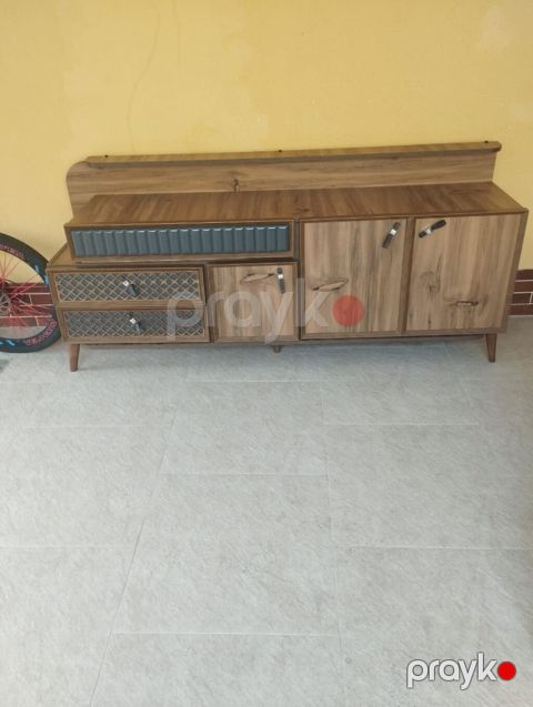 TV tumbası / konsol dolabı - Material: ağac teksturalı MDF-lam örtük — Bakı